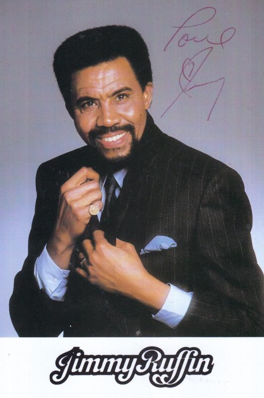 Jimmy Ruffin of The Temptations Motown Soul Singer Official Hand Signed Photo