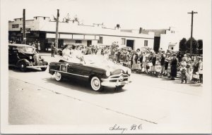 Sidney BC Parade Women in National Motors Car Real Photo Postcard G94