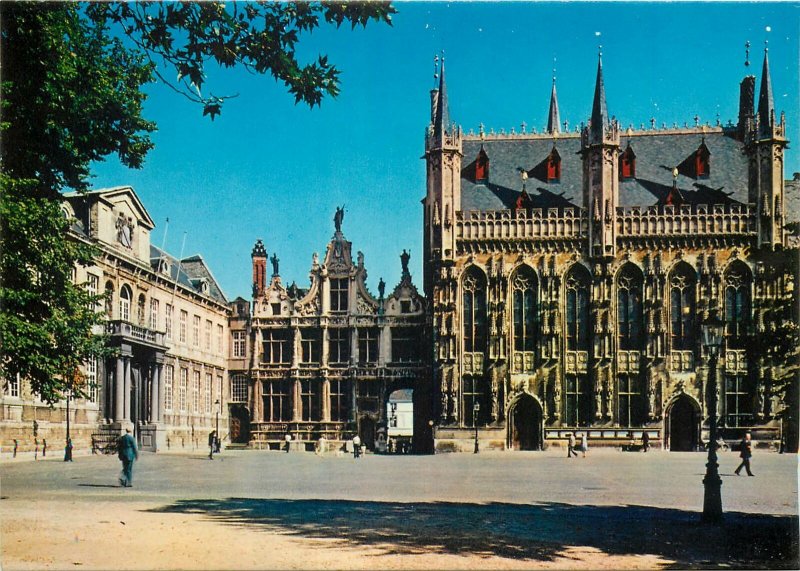 Postcard Belgium Brugge Hotel du Ville