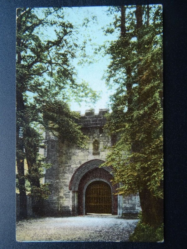 Lancashire Accrington WHALLEY ABBEY Entrance Gate c1905 Postcard by The Wrench