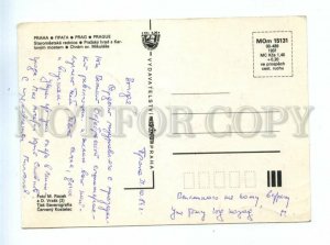 239526 Czechoslovakia PRAHA old collage postcard