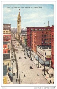 Sixteenth Street From Glenarm Street, Denver, Colorado, 1900-1910s