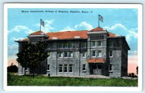 EMPORIA, Kansas KS ~ Mason Gymnasium COLLEGE OF EMPORIA ca 1920s Postcard