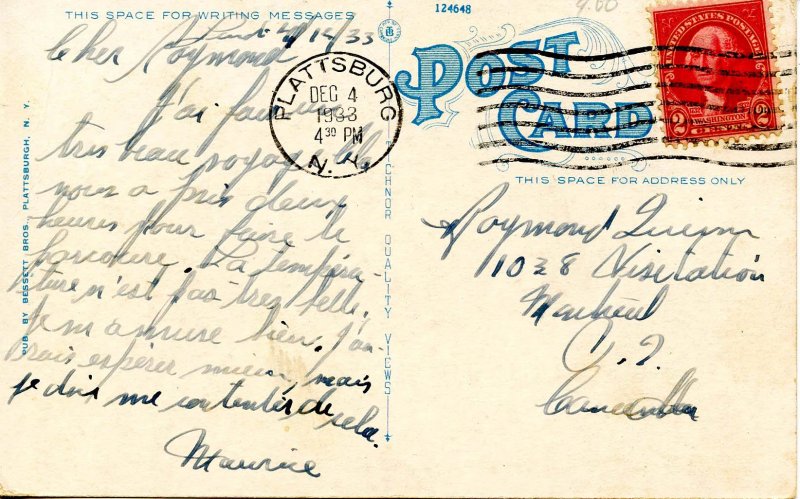 NY - Plattsburgh. Hotel Cumberland