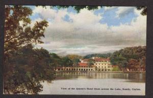 View Queen's Hotel  KANDY CEYLON Sri Lanka Postcard