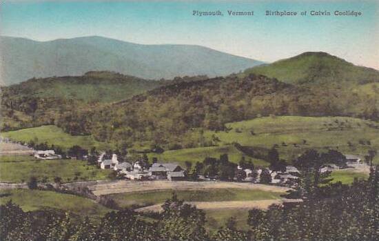 Vermont Plymouth Birthplace Of Calvin Coolidge Albertype