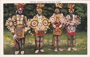 Indians Dressed For War Dance 1950