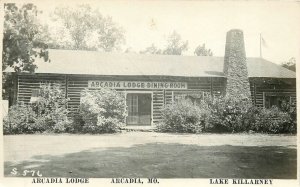 Postcard RPPC 1947 Missouri Arcadia Lodge Lake Killarney occupation 23-13615