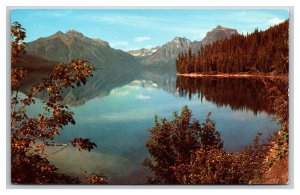 Lake McDonald Glacier National Park Montana MT UNP Chrome Postcard Z5