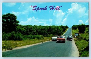 Lake Wales Florida Postcard Spook Hill Singing Tower Mountain Lake c1960 Vintage