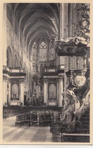 BF19387 vue sur la nef central gand cathedrale st bavon belgium front/back image