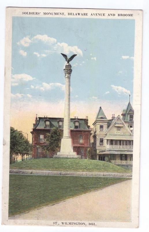 Soldiers Monument Delaware Avenue and Broome Wilmington DE 