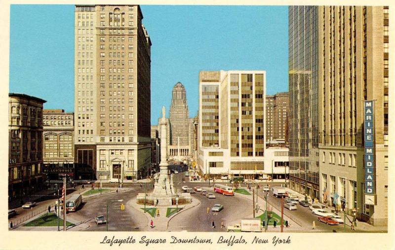 NY - Buffalo.  Lafayette Square, 1960's