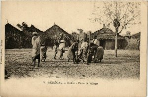 CPA AK Fortier 2 Dakar- Dans le Village SENEGAL (812146)