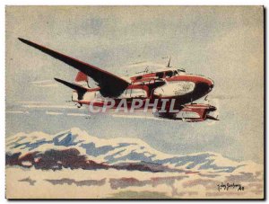 Postcard Modern Jet Aviation Caudron Goeland Transport and quick connections