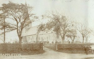 C.1910 RPPC Mappleton Church, England Vintage Postcard P87