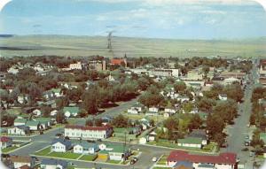 Rawlins Wyoming~Panoramic View of Town from Monument Hill on Lincoln Highway~'58