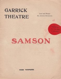 Samson French Ship Dockyard Dictator Tyrant Antique Theatre Programme