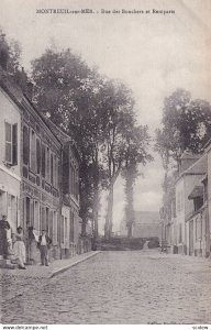 MONTREUIL SUR MER, Pas De Calais, France, 1900-1910s; Rue Des Bouches Et Remp...