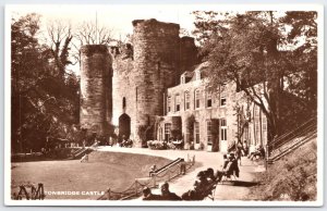 Tonbridge Castle Kent England Vintage RPPC Real Photo Postcard c1920s