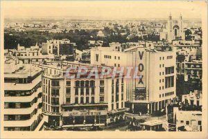 Old Postcard Casablanca A corner of the Plaza de France Vox