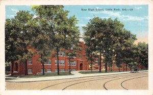 Little Rock, Arkansas AR    NEW HIGH SCHOOL    ca1920's Vintage Postcard 