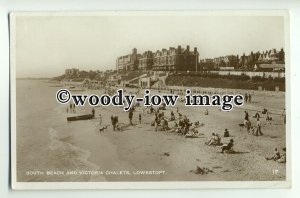 tp8912 - Suffolk - South Beach and Victoria Chalets c1930, Lowestoft - Postcard