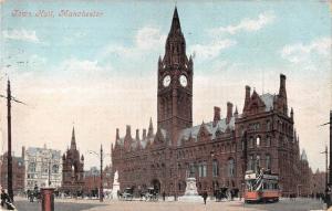 BR81272 town hall manchester double decker tramway tram   uk