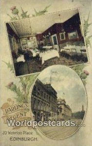 Darlings Regent Hotel Edinburgh Scotland, Escocia Unused 