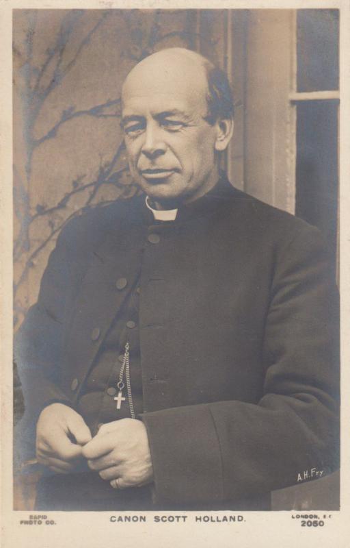 Canon Henry Scott Holland Oxford Priest & Book Author Antique Postcard