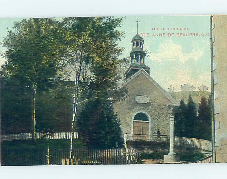 Unused Divided-Back CHURCH SCENE Quebec City QC A8574