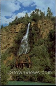 Waterfalls and Water Wheel - Idaho Springs, Colorado CO  