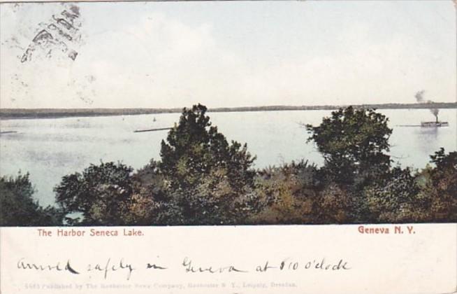 New York Geneva The Harbor Seneca Lake 1909