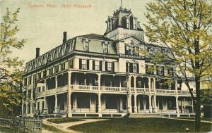 1910 Spencer Massachusetts Hotel Massasolt Leighton postcard 2313