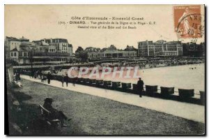 Old Postcard Emerald Coast Emerald Coast Dinard General View of the Dam and t...