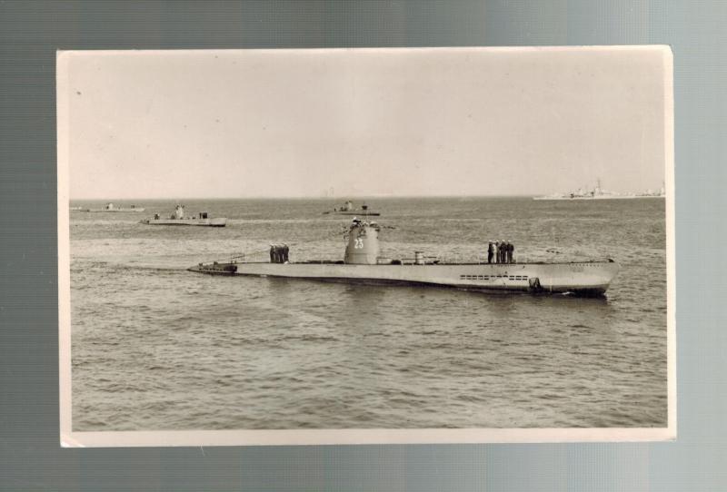 Ungebraucht Ww 2 Deutschland Echt Bild Postkarte U Boot Submarine Training mit /