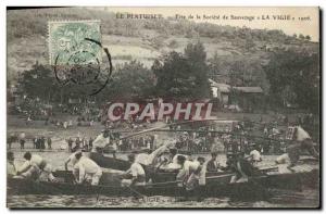 Old Postcard Le Fete Pertuiset Lifesaving Society Vigie 1906