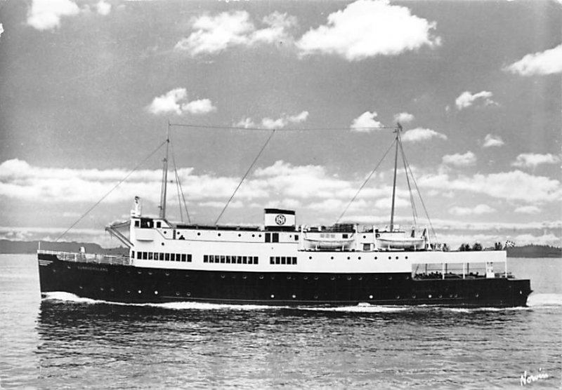 Sunnhordland Bergen Line Ship Unused 