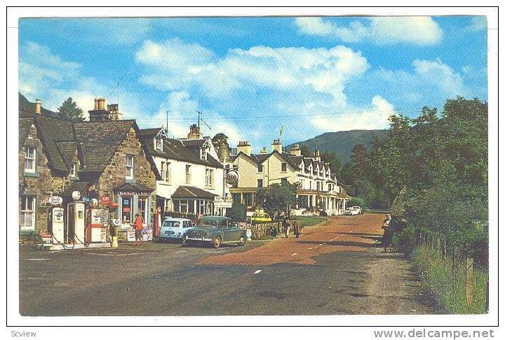 Scenic view of The Village, Lochearnhead, Scotland, 40-60s