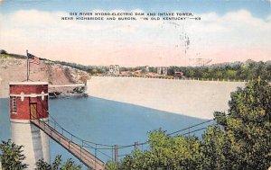 Dick's River hydroelectric dam and intake tower Highbridge and Burgin Old KY