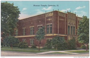 Exterior,  Masonic Temple,  Centralia,  Illinois,   30-40s