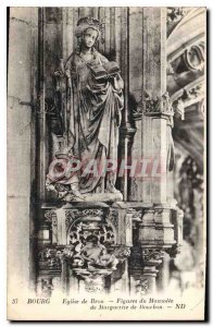 Old Postcard Bourg Brou Church Mausoleum of Figures Margueritee Bourbon