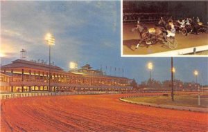 SARATOGA RACEWAY Horse Race Track Harness Racing NY ca 1950s Vintage Postcard