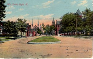 Elgin, Illinois - A view heading into town on Villa Street - in 1913