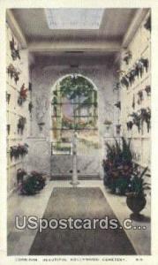 Corridor, Hollywood Cemetery Hollywood CA Unused