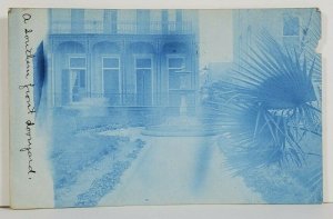 RPPC Washington DC Home Front Door Yard Fountain to Takoma Park Postcard P17