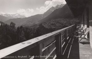 Berghotel Tramserhof Landeck Tirol Austria Balcony Real Photo Postcard