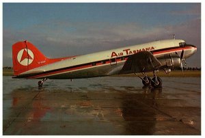 Air Tasmania DC 3C Airplane Postcard