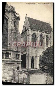 Postcard Old Chartres Chapelle Saint-Piat