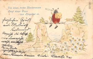 Von einem frohen Wandersmann Langt dieser Gruß Pfingstfest an-Pentecost POSTCARD